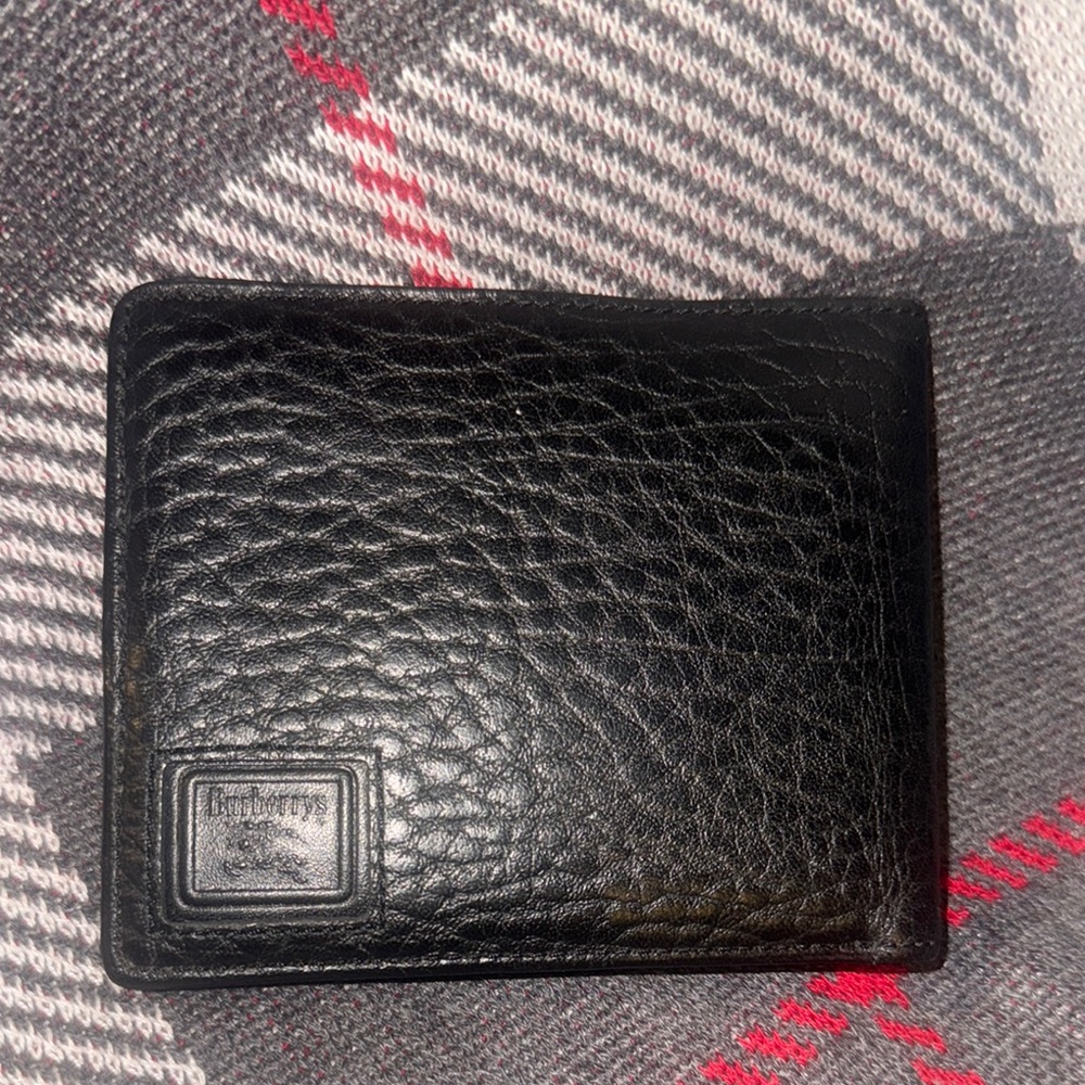 Burberry Black Leather Wallet